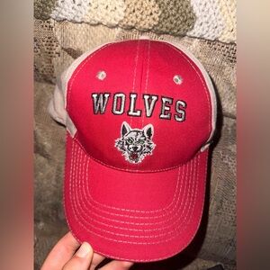 Chicago Wolves Embroidered Red Baseball Cap